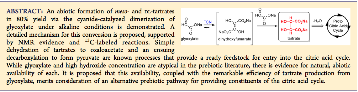 Tartrate JACS 2013 abstract